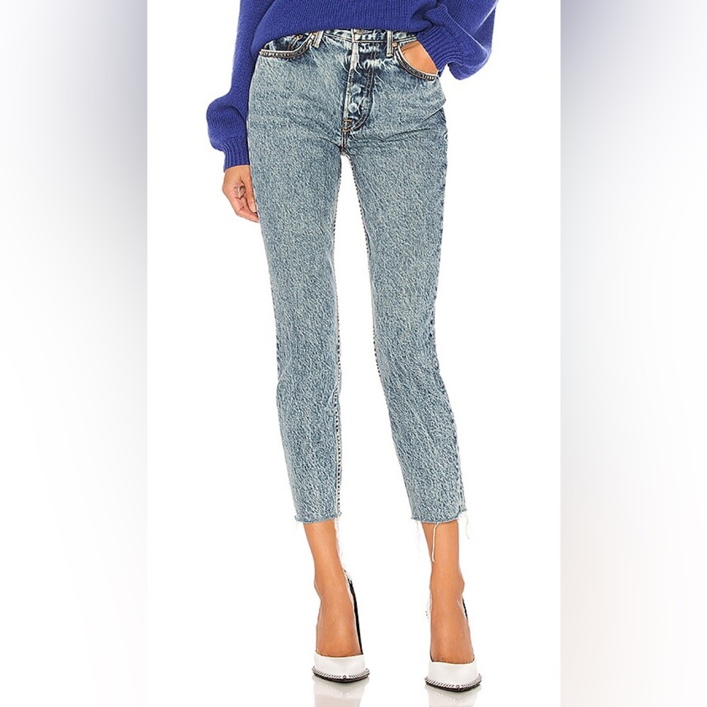 GRLFRND The Karolina Skinny Leg High Waist Blue Jean Size 26 NWT REVOLVE